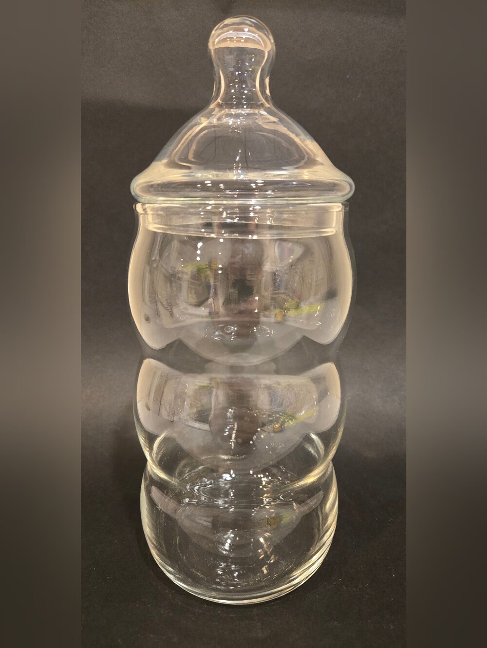 Princess House Clear Glass 3 Tier Canister with Lid